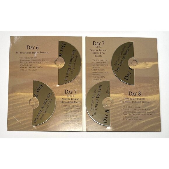Anthony Robbins The Time of Your Life 16 CDs Workbook VHS Summary Cards COMPLETE - Picture 11 of 13